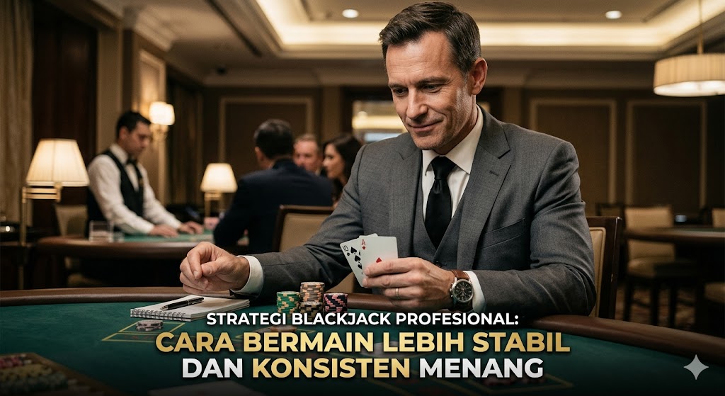 Strategi Blackjack Profesional: Cara Bermain Lebih Stabil dan Konsisten Menang